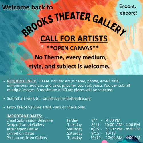Brooks Theater Gallery - Call for Artists Square
